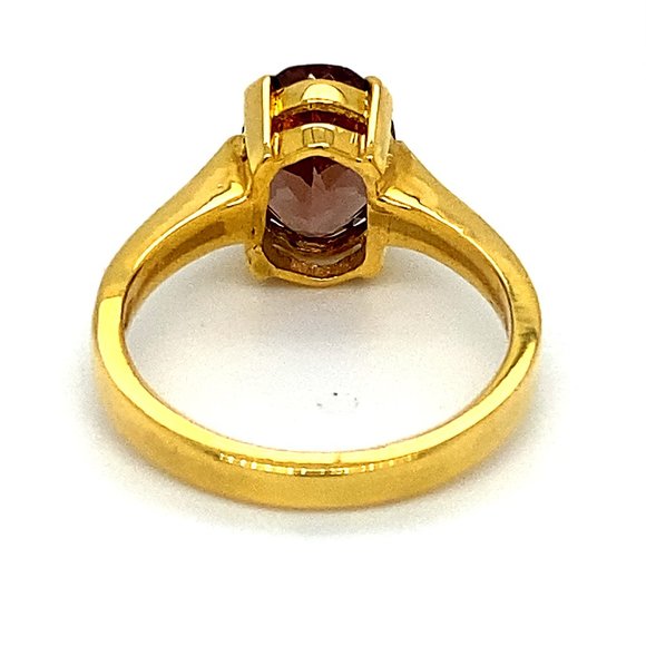Color Change Garnet 4.10ct Solid 18K Gold Ring - Picture 11 of 12